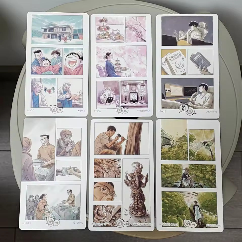 Manga Tarot 12*7cm in Rigid Box 90 Pcs Cards